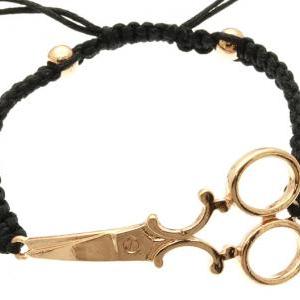 Black & Copper Scissor Bracelet